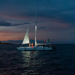 Cena Romantica abordo de un catamaran