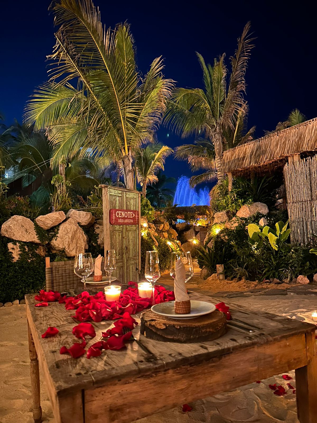 Cena Romántica en Playa Privada